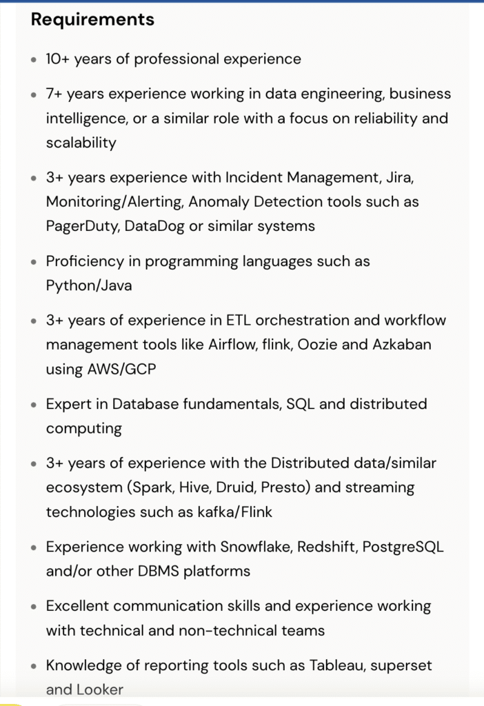data-reliability-engineer-experience