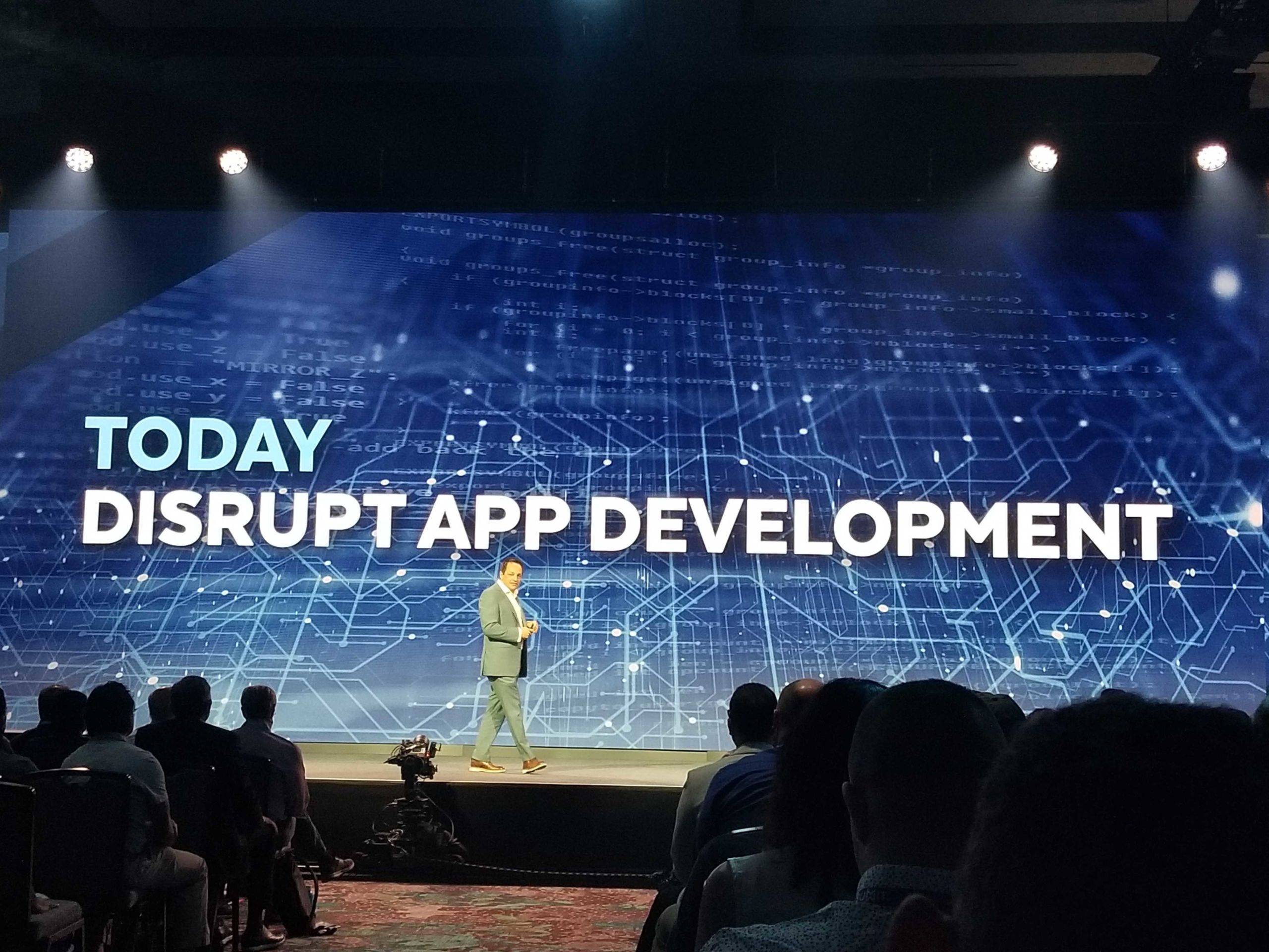 Disrupting application development is the framework Christian Kleinerman gave to this year’s Snowflake Summit. Image courtesy of Monte Carlo.